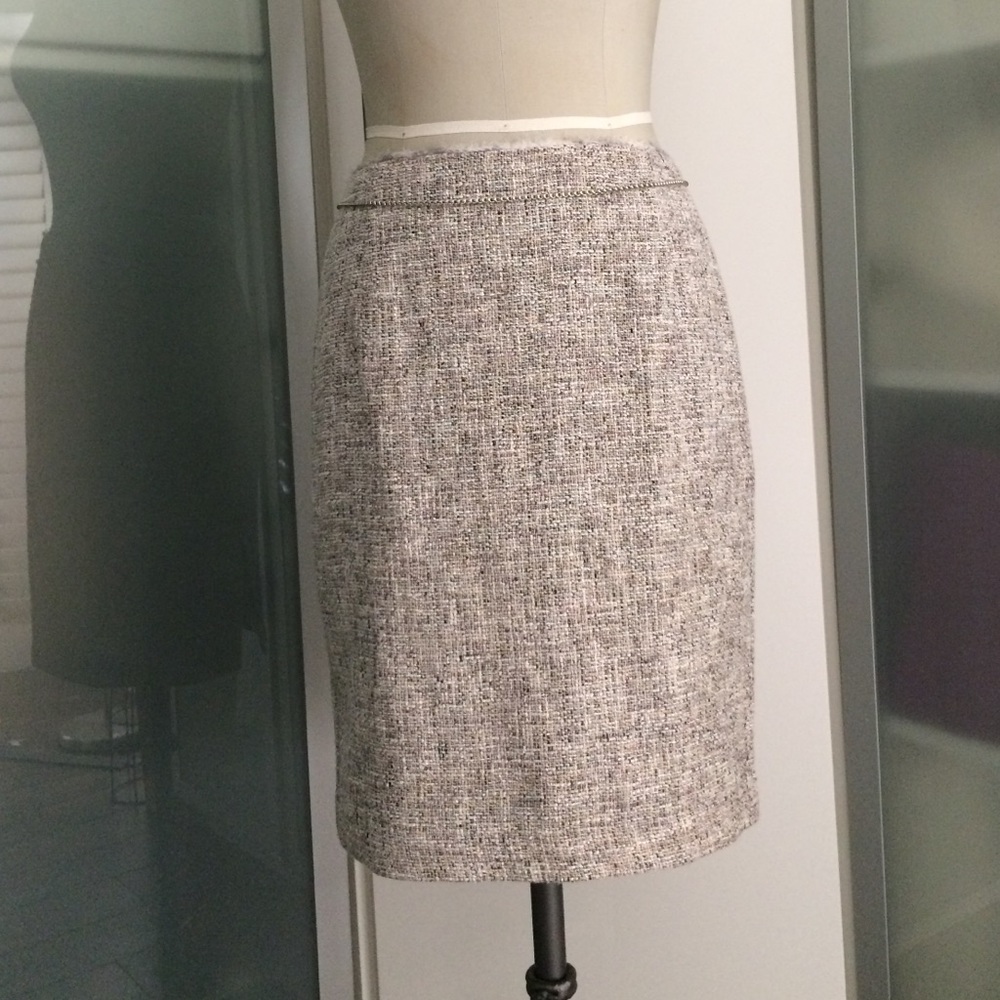 Elie Tahari skirt with chain accent size 6